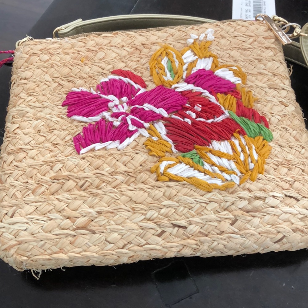 Straw crossbody bag